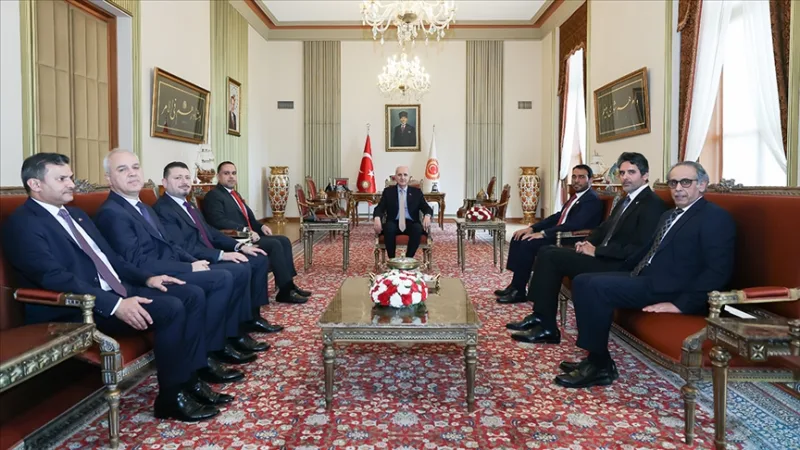 Przewodniczący TBMM Kurtulmuş przyjął ambasadorów państw członkowskich Rady Współpracy Zatoki Perskiej oraz Jordanii w Ankarze